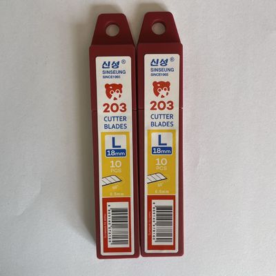 comprar Cuchilla de corte de 18 mm con cuchilla de 60 grados Ángulo 0,5 mm espesor Sinseung L203 Fabricación en línea