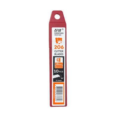 comprar L206 Cuchillo Snap Off 18 mm SK2 Cuchillas de corte de acero al carbono universales 0,5 mm 14-segmento 60 ° Fabricación en línea
