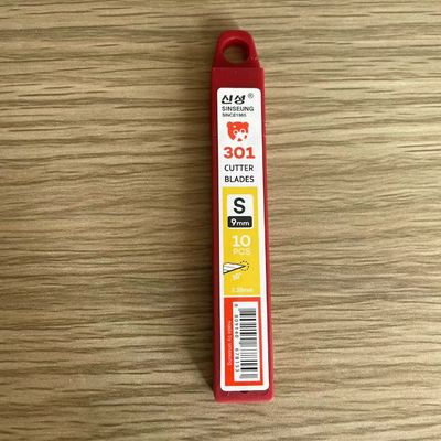 comprar 9 mm de plata SK2 de acero al carbono 30 grados Snap Off cuchilla con 9 segmentos Fabricación en línea