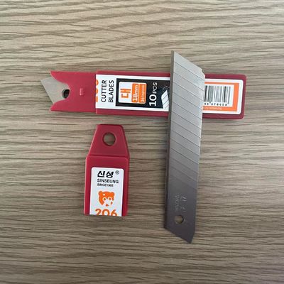 comprar Cuchilla de plata de color 18 mm Cuchillas de corte hechas de acero de alto carbono SK2 con ángulo de 60 ° Fabricación en línea