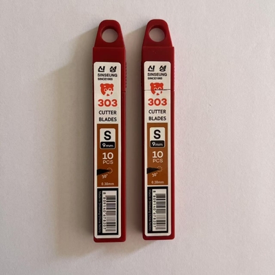 comprar Cuchillas de corte de acero de alto carbono de 9 mm Cuchillas de recarga para aplicaciones de corte de PPF Fabricación en línea
