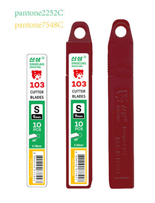 Cuchillas de corte de alfombras de 9 mm con corte a presión de acero de alto carbono SK2 plateado