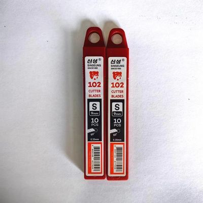 Cuchilla de repuesto retráctil de 9 mm para cortador de papel, para cortes precisos en papel, cartón y plástico