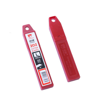 Cortador de cuchillo de 18 mm, cuchillas de cartón, plata grande