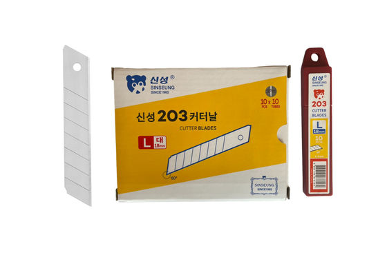 Cuchillas cortadoras de acero SK2 de 8 segmentos de 109 mm de largo de Corea del Sur