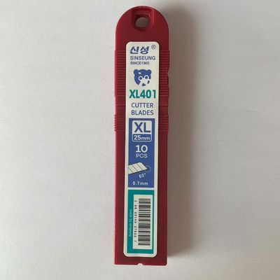 7 segmentos profesionales 25mm plata cortador de utilidad cuchillas cuchillo 126mm para el corte de vidrio delgado