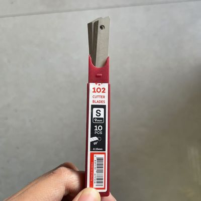 Cuchilla de corte SK2 de acero con alto contenido de carbono de 86 mm de longitud con 12 segmentos para cortes limpios y precisos