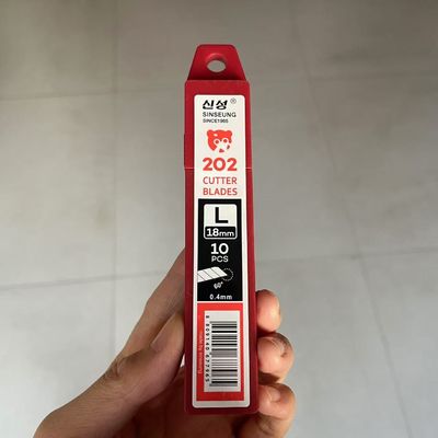 Cuchillas Desmontables para Aficionados 18mm de Ancho, 109mm de Largo, 8 Segmentos