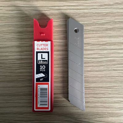 Ancho de corte liso y sin esfuerzo 18 mm Cuchillas 8 segmentos Sk2 Acero de alto carbono espesor 0,5 mm