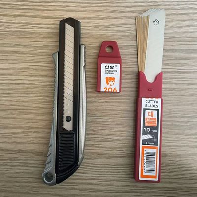 Tijeras de 18 mm de corte preciso compatibles con la mayoría de los cuchillos de utilidad