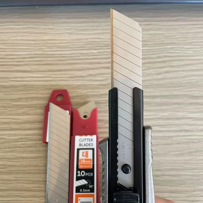 Cuchilla de precisión para cúter de 14 segmentos, corte preciso de PPF de 18 mm