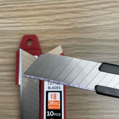 14 Segmentos Cuchillas cortadoras de plata de 18 mm para cortar de larga duración y duradera