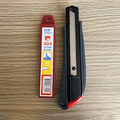 SK2 de acero de alto carbono 18 mm cuchillas de corte de precisión de corte compatible con la mayoría de los cuchillos de utilidad