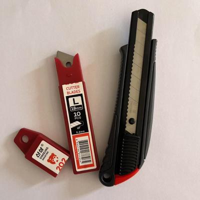 Grosor de 0.4 mm, cuchillas de 18 mm, aptas para la mayoría de cuchillos, 8 segmentos