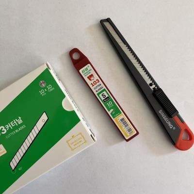 Plata de acero de alto carbono 9 mm cuchillas de reemplazo de corte de precisión de 30 grados