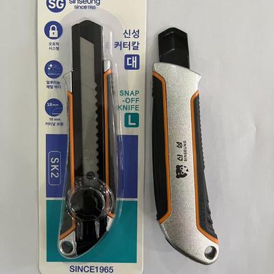 Cuchillo de utilidad de 18 mm de pared seca Diseño ergonómico y protección de la hoja incluida