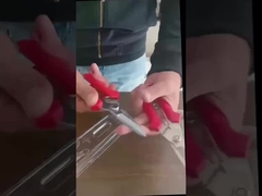 Tijeras de hardware de mango naranja con dureza HRC 58-60 y cuchillas de acero resistentes a la oxidación SK5